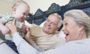 Grandparents Playing with Grandchild